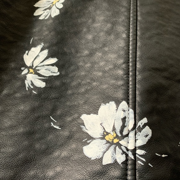 Hand Painted Moto Jacket NWOT - Picture 3 of 3